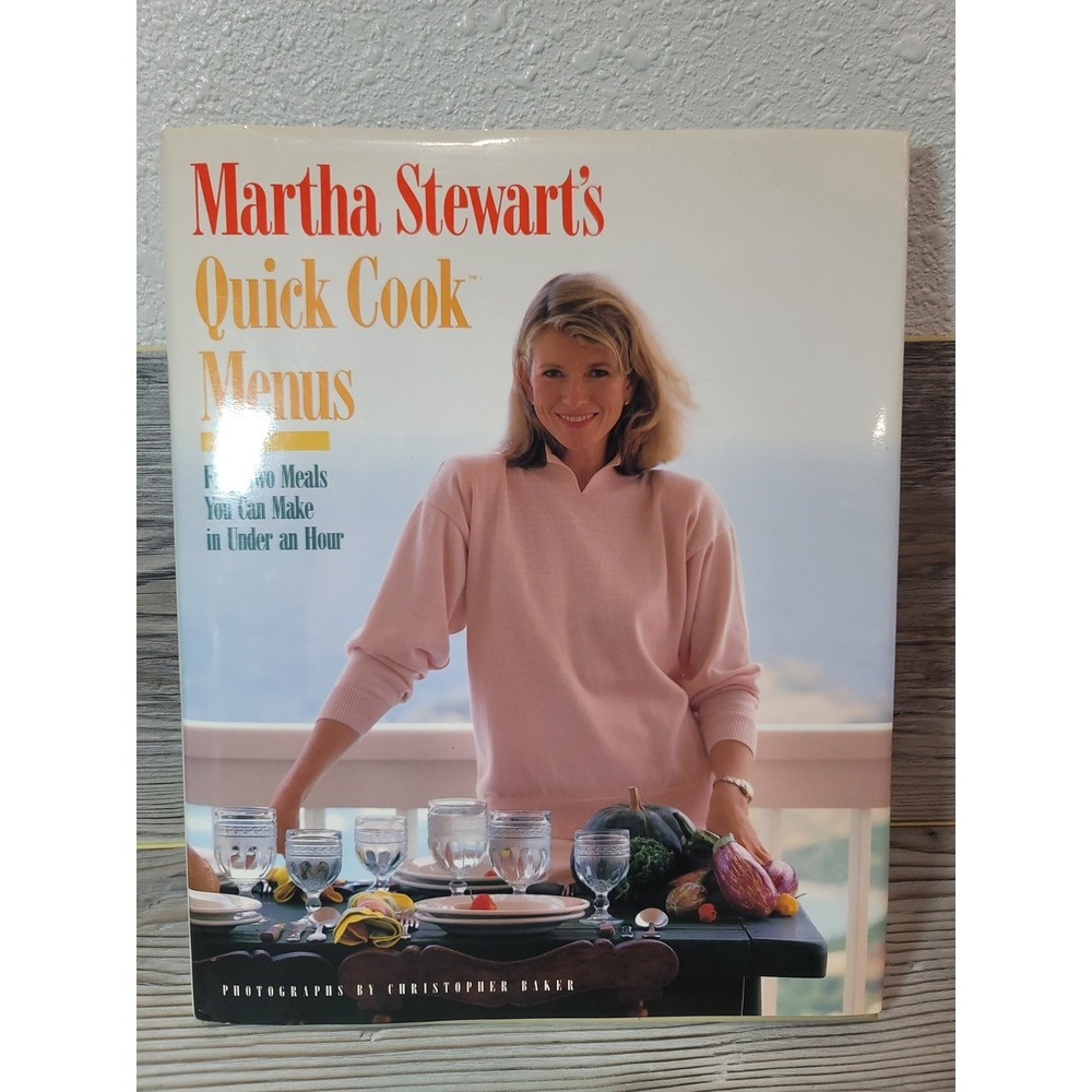 Martha Stewarts Quick Cook Menus great shape no rips in cover or pages